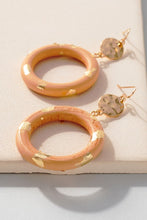 Donut Wood Hoop Earrings