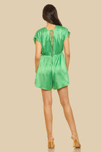 Green Deep Plunge Romper
