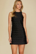 Black Reason For Romance Textured Woven Dress