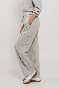 Lt H Grey Accent Cargo Sweatpants