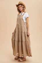 Khaki All Over Embroidered Skirtall