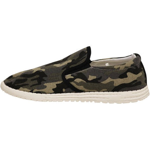 Olive Camo Slip-On Boat Shoes