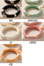 Donut Wood Hoop Earrings