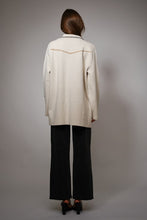 Oatmeal Western Embroidered Button-up Jacket