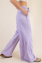 Lavender Cotton Slub Lounging Wide Pant