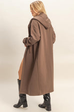 Brown Fleece French Terry Hood Coat