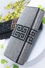 Silver Party Night Club Rhinestone Pave Clutch