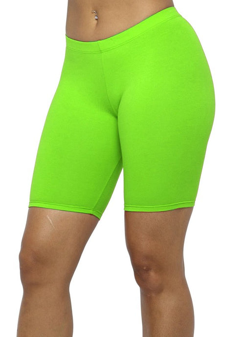 Solid Biker Shorts
