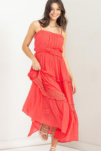D.Coral Forever Us Ruffle Tiered Maxi Dress