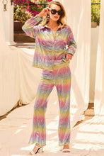 Multi Rainbow Sequin Blouse