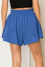 Dark Blue My Flare Paper Bag Waist Shorts