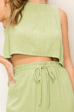 Lime Green Simply You Sleeveless Top And Pants Two-Piece Set