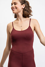 Red Merlot Butter Tight Fit Jumpsiut With Adjustable String