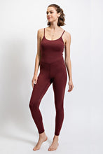 Red Merlot Butter Tight Fit Jumpsiut With Adjustable String