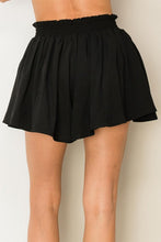 Black My Flare Paper Bag Waist Shorts