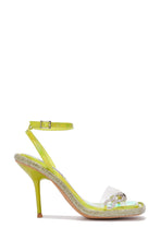 Lime Sparkling Rhinestone Party High Heels