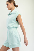 Soft Mint Modal Scuba Luxe Sleeveless Romper