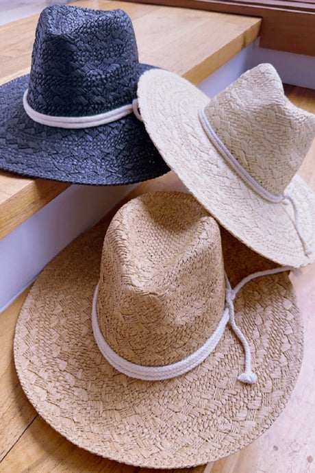 Straw Weave Rope Strap Sun Hat