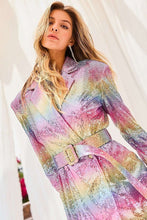 Pink Multi Rainbow Jacket Dress