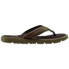 Mens Memory Foam Olive/Brown