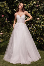 Off White Strapless A-Line Lace & Tulle Wedding Dress