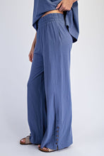 Blue Grey Cotton Slub Laid-back Chic Set