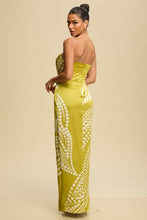 Moss Aria Pleated Satin Dress