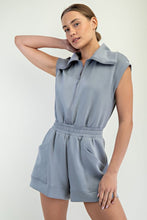 Rhino Grey Modal Scuba Luxe Sleeveless Romper