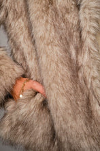 Tan Two Tone Faux Fur Jacket