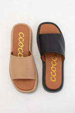 Black Tove Chunky Platform Bold Upper Slide