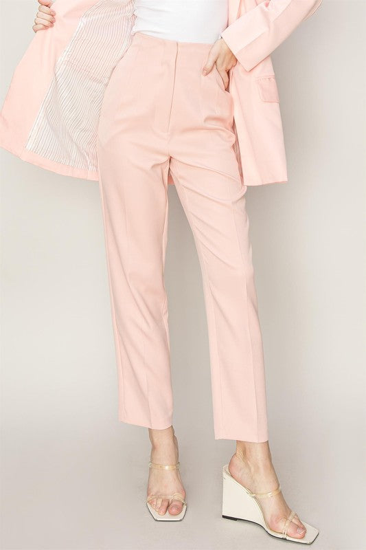 Blush Straight Leg Cropped Pants