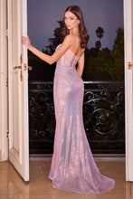 Opal Blush Strapless Sequin Dress With Lace Applique