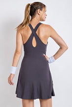 Charcoal Plus Size Butter Romper Dress With Keyhole