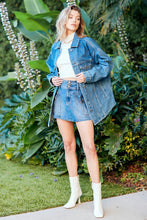Blue Oversize Trucker Denim Jacket