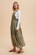 Olive All Over Embroidered Skirtall