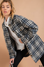 Black Brushed Front And Side Pocket Button Down Shaket