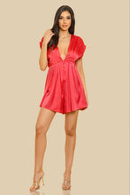 Pink Deep Plunge Romper