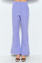 Lavender High-waisted Flared Tailored Pants