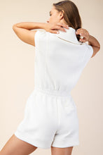 Cream Modal Scuba Luxe Sleeveless Romper