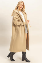 Taupe Fleece French Terry Hood Coat