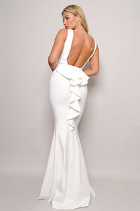 Ivory Golden Globe Award Maxi Dress