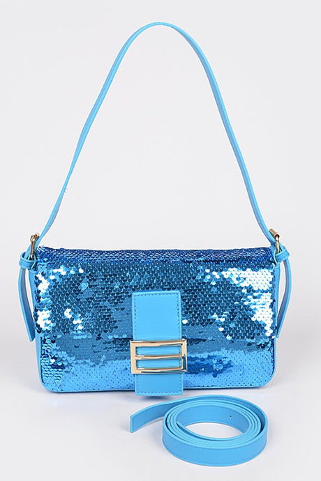 Blue Top Handle Bag