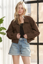 Choco Cropped Utility Pocket Jacket