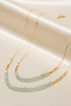 Layered Glass Beaded Necklace