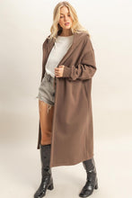 Brown Fleece French Terry Hood Coat