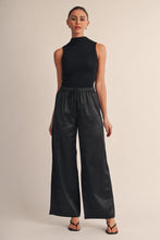 Black Noa Satin Drawstring Pants