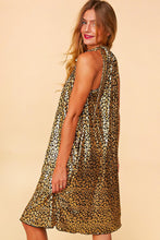 Gold Dot Foil Babydoll Hacci Knit Dress