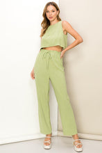 Lime Green Simply You Sleeveless Top And Pants Two-Piece Set