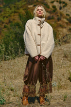 Butter Cream Oversized Sherpa Toggle Button Jacket