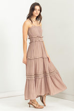 Taupe Forever Us Ruffle Tiered Maxi Dress